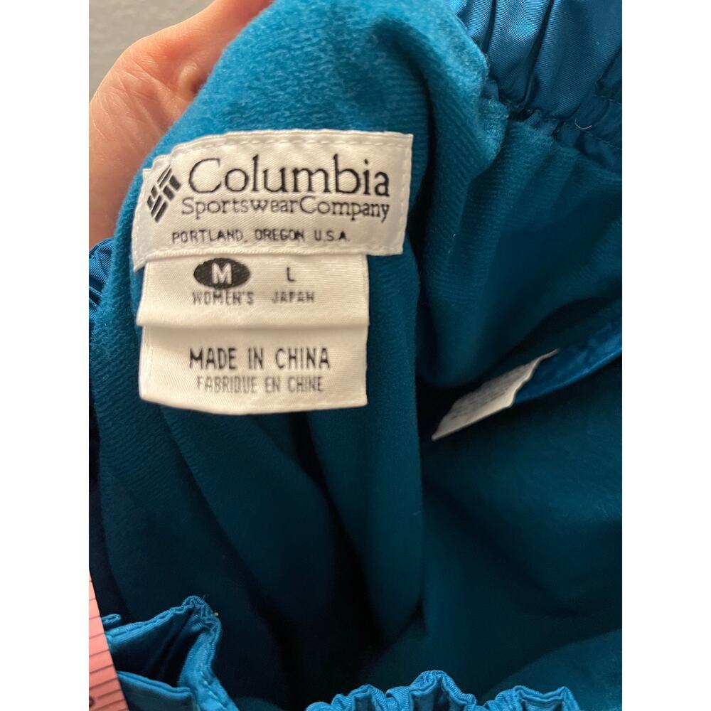 Vintage 90s Columbia Ski Pants Women’s M Teal Insulated Snow Y2K Retro Winter - Picture 6 of 7